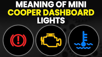 MINI Cooper Dashboard Lights Meaning (Explained)