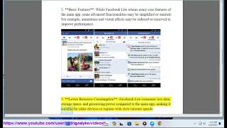 Facebook Lite 101: Facebook vs. Facebook Lite. screenshot 4