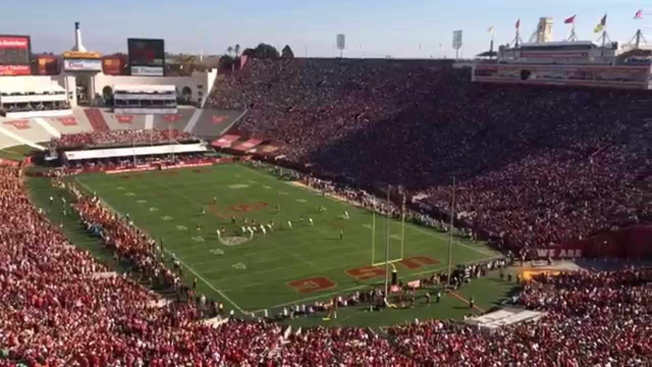 USC Football Stadium - the LA Coliseum - YouTube