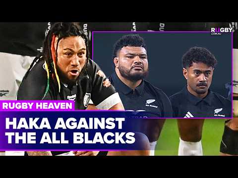 Iconic moment an opposition player performs the haka AGAINST the All Blacks | Rugby Heaven