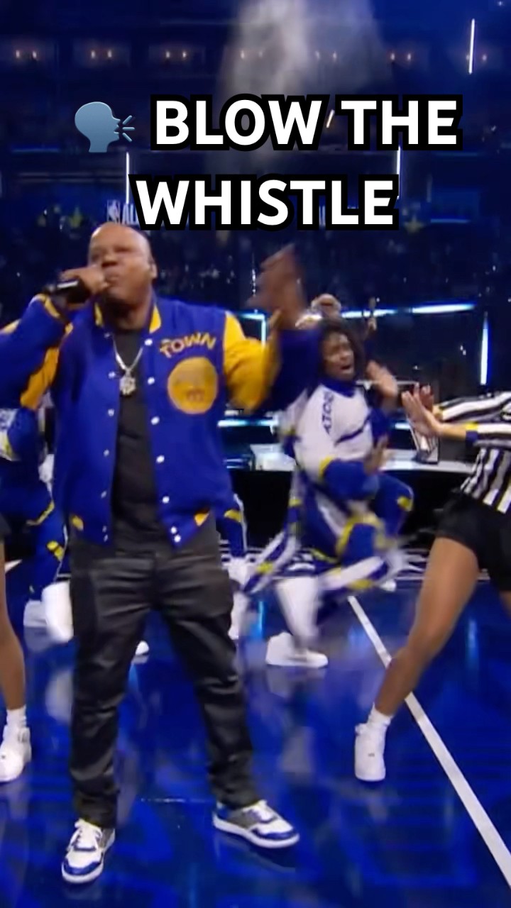 Too Short performs “blow the whistle” at the 2025 #NBAAllstar game