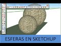 CÓMO HACER ESFERAS EN SKETCHUP / PRACTICANDO MODELADO 3D /ARQUITECTURA EN ESCALA DE GRISES