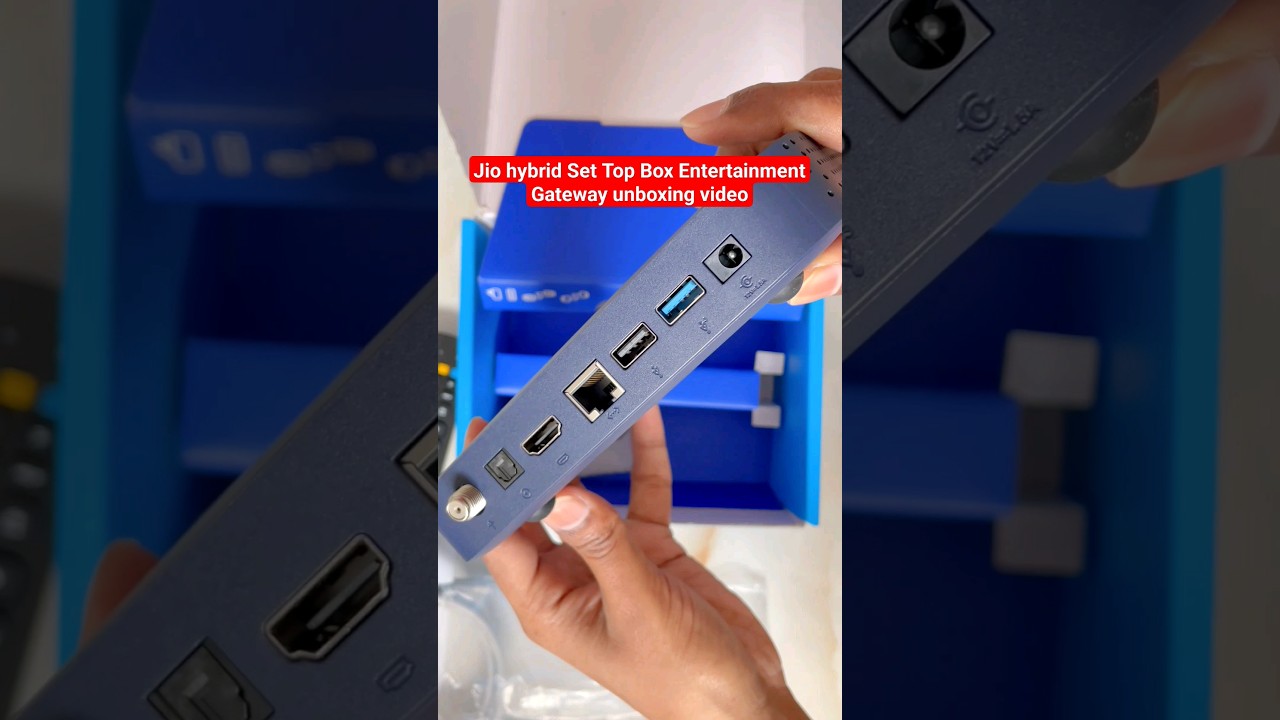 Jio hybrid Set Top Box Entertainment Gateway unboxing video jio wifi set top box 
