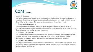 market environment ppt