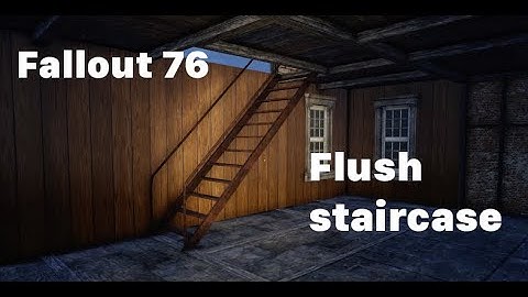 How to Build a Flush Staircase In Fallout 76