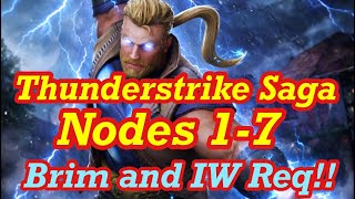 ThunderStrike Saga Hard Node 1 to 7: Annihilus Saga | immortal Weapons Req Marvel Strike Force MSF