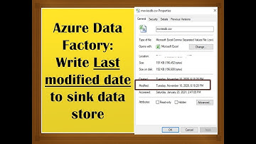 #97. Azure Data Factory - Add Last Modified date of file to Sink data store