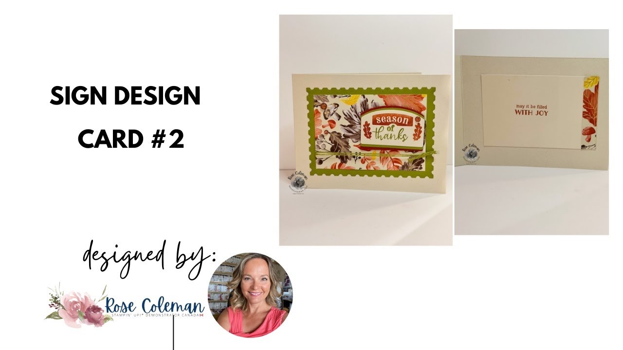 Sign Design Card #2 - YouTube