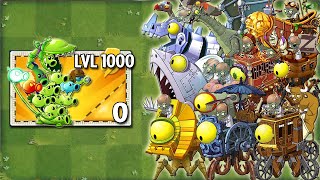 Every PEASHOOTERS Level 1 VS All Zombots  Who Will Win?  PvZ 2 Zomboss Battlez