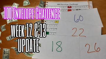 WEEK 12 & 13 UPDATE ‼| 100 ENVELOPE CHALLENGE |Save $5,050 in one year | $1 SAVING CHALLENGE