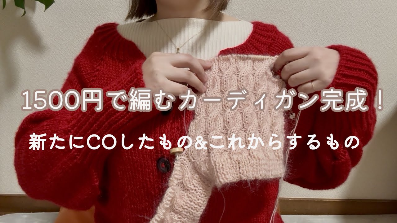 Vol.46 ダイソー毛糸で編むgiocoso cardigan完成！