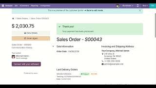 APC Postal Shipping Integration - Portal Tracking Odoo