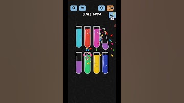Water Color Sort Level 6224 Gameplay Solution