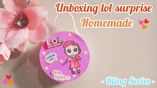 UNBOXING LOL SURPRISE BLING SERIES HOMEMADE