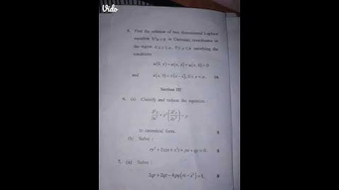 partial differential equation math #bsc 4th sem previous year question paper #gju