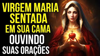 DURMA COM A VIRGEM MARIA SENTADA EM SUA CAMA | Oração para Dormir Conversando com Nossa Senhora