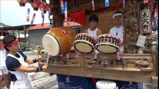2014（平成26年）那古祭礼 引き廻し　志久組お囃子