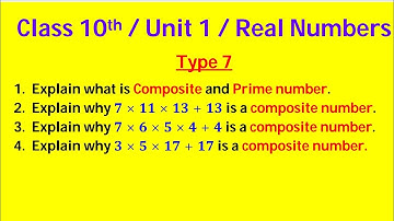 Class 10th | Maths | Unit 1 | Real Numbers | Type 7 | #maths | composite number | ‎@MathsEater 