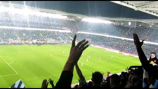 Trabzonspor - fenerbahçe Bakasetas 2. gol anonsu (Tribün Çekimi)