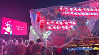 【速報❗️万博❗️ライブ🤩🎊夜の❗️だんじり大雨！😱曳行Live❗️㊗️🎉】