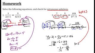 Lesson 2- Solving Rational Equations