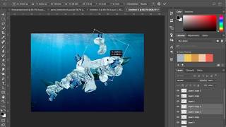 Parts Project: Creating a Shark of Plastic Bottles in Photoshop CC