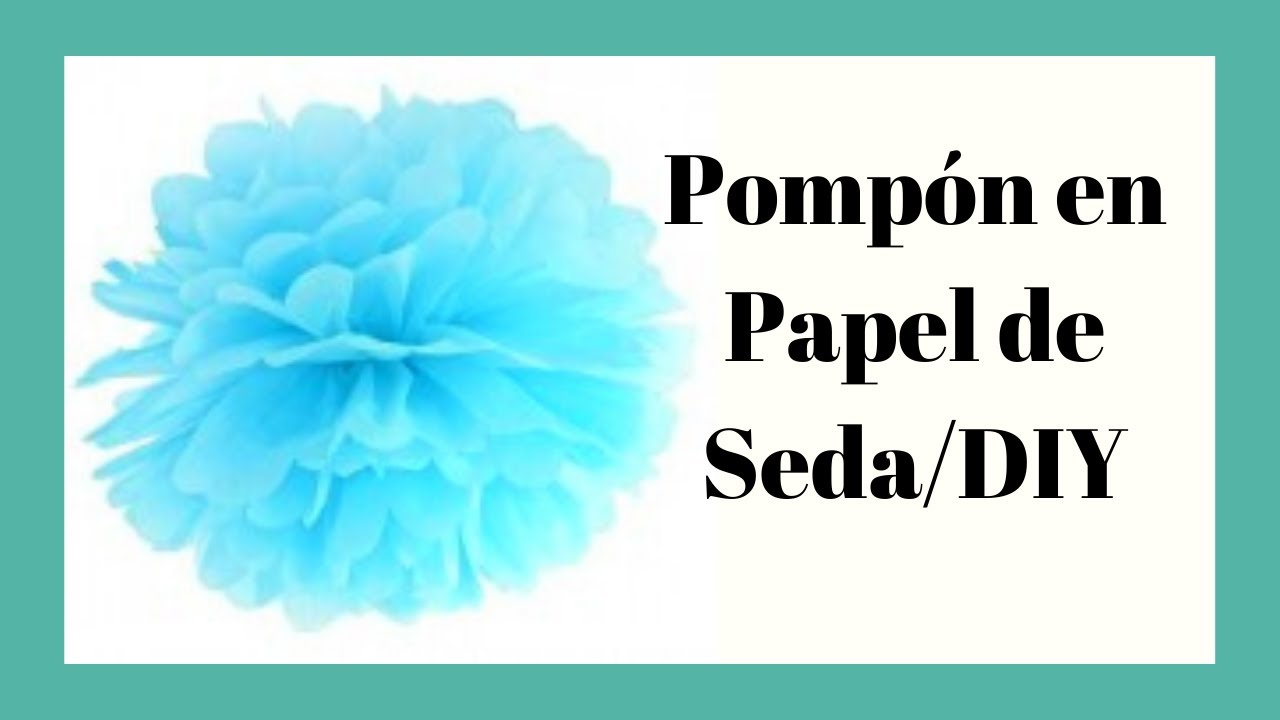 Como hacer los pompones de papel