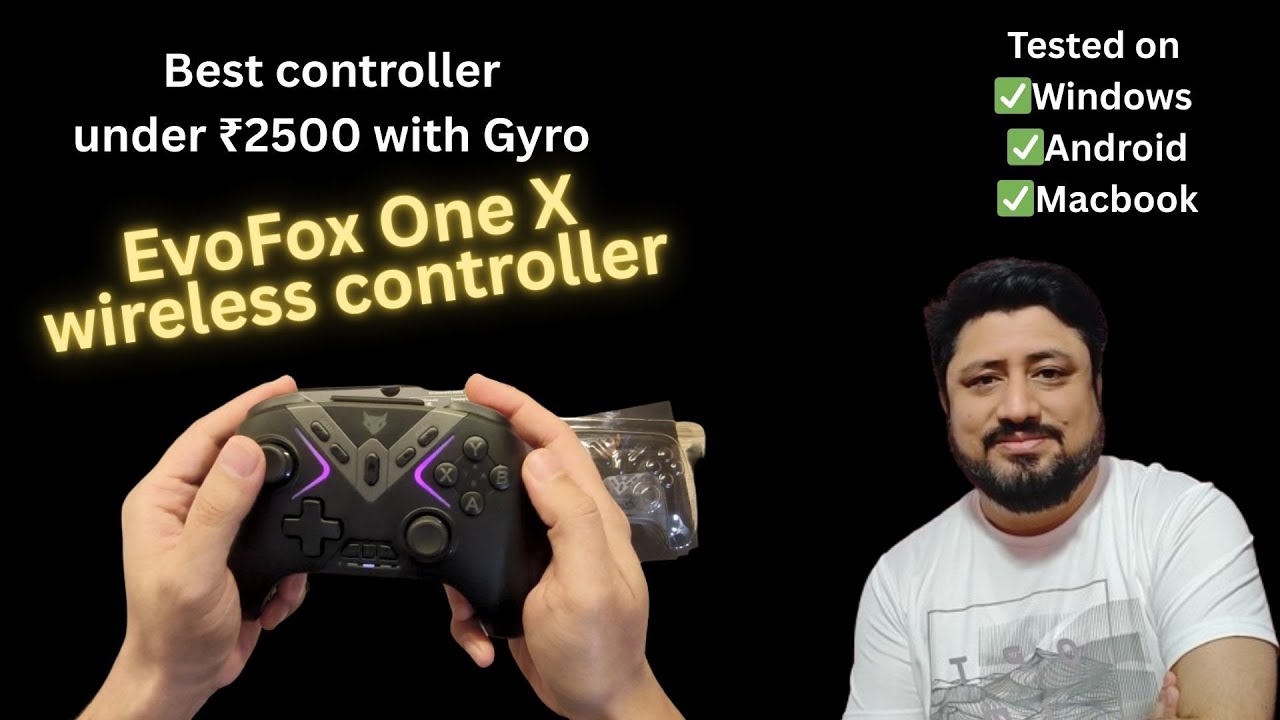 EvoFox One X Wireless Gamepad | Hall Effect Joysticks & Triggers | 6-Axis Gyro | Macro Buttons 🎮