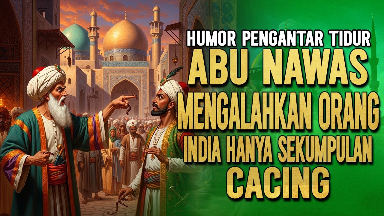 ABU NAWAS MENGALAHKAN ORANG INDIA HANYA SEKUMPULAN CACING || KISAH ABU NAWAS PENGATAR TIDUR