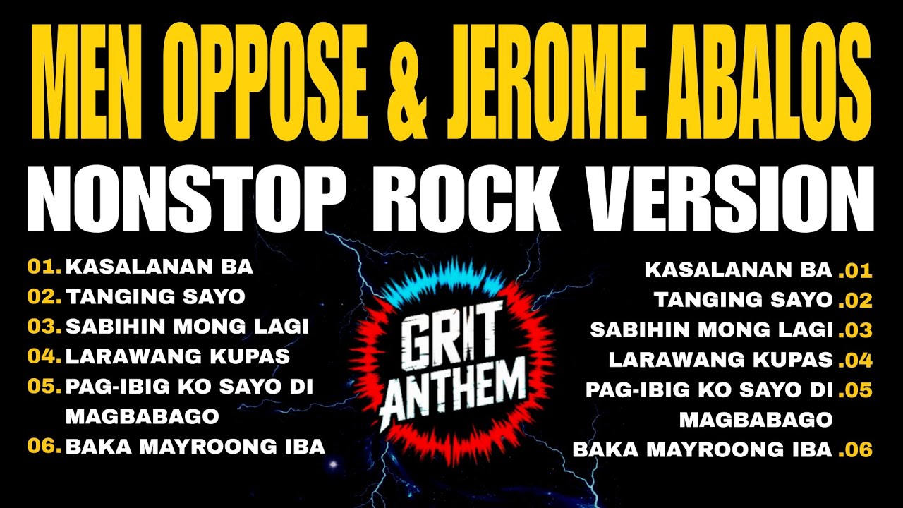 Men Oppose & Jerome Abalos Songs | Nonstop OPM Hits | rock cover