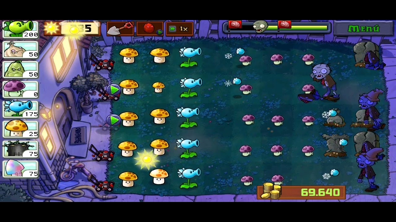 PLANTAS VS ZOMBIES : Como puedo ganar el nivel 8 - YouTube