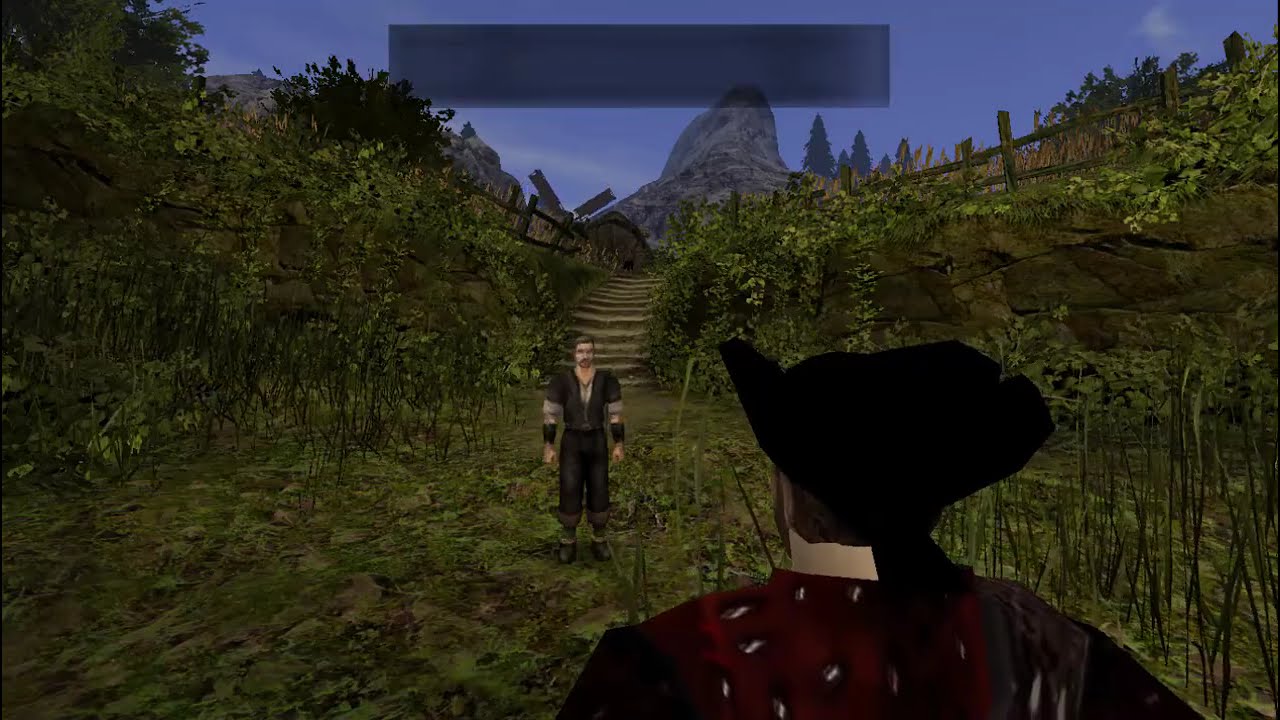 Rozmowa Bezimiennego z Gregiem w grze "Gothic 2 Noc Kruka".