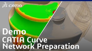 3DEXPERIENCE CATIA | Surface reconstruction - Reverse Engineering | Curve Network Preparation