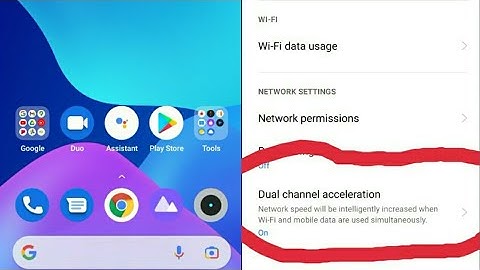 Realme 7 how to dual channel acceleration and data roaming ?