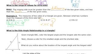 Module 7 Notes 2 Inequality and hinge theorem