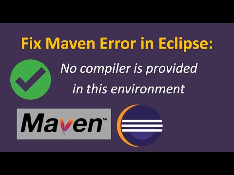 Fix Maven error in Eclipse: No compiler is provided in this environment