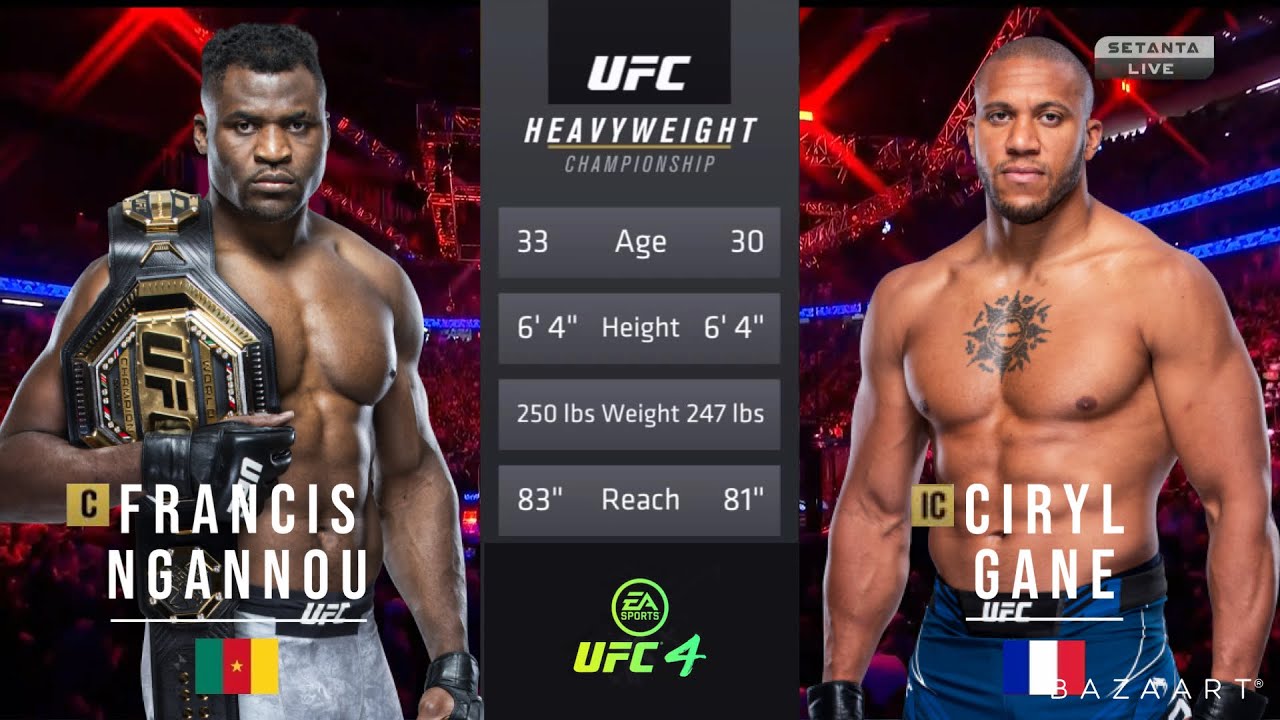 FRANCIS NGANNOU VS CIRYL GANE FULL FIGHT UFC 270