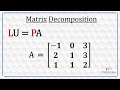 L U = P A -Matrix Decomposition/Factoring