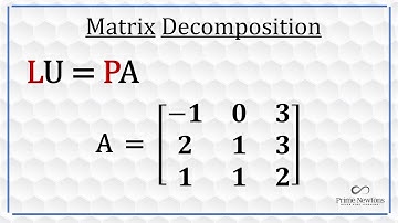 L U = P A -Matrix Decomposition/Factoring