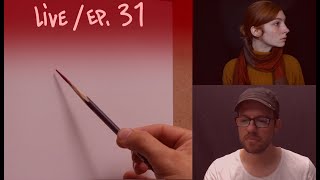 Coloured Pencil Portrait Drawing, Live Ep. 31