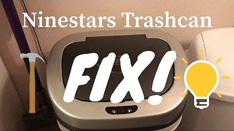 Ninestars trash can lid won't open