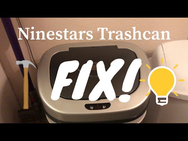 NINESTARS 21.1 Gallon Rectangular Motion Sensor Garbage Trash Can