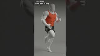 VISOR — Cardio: Butt Kick + Med Ball Slam + Bear Crawl