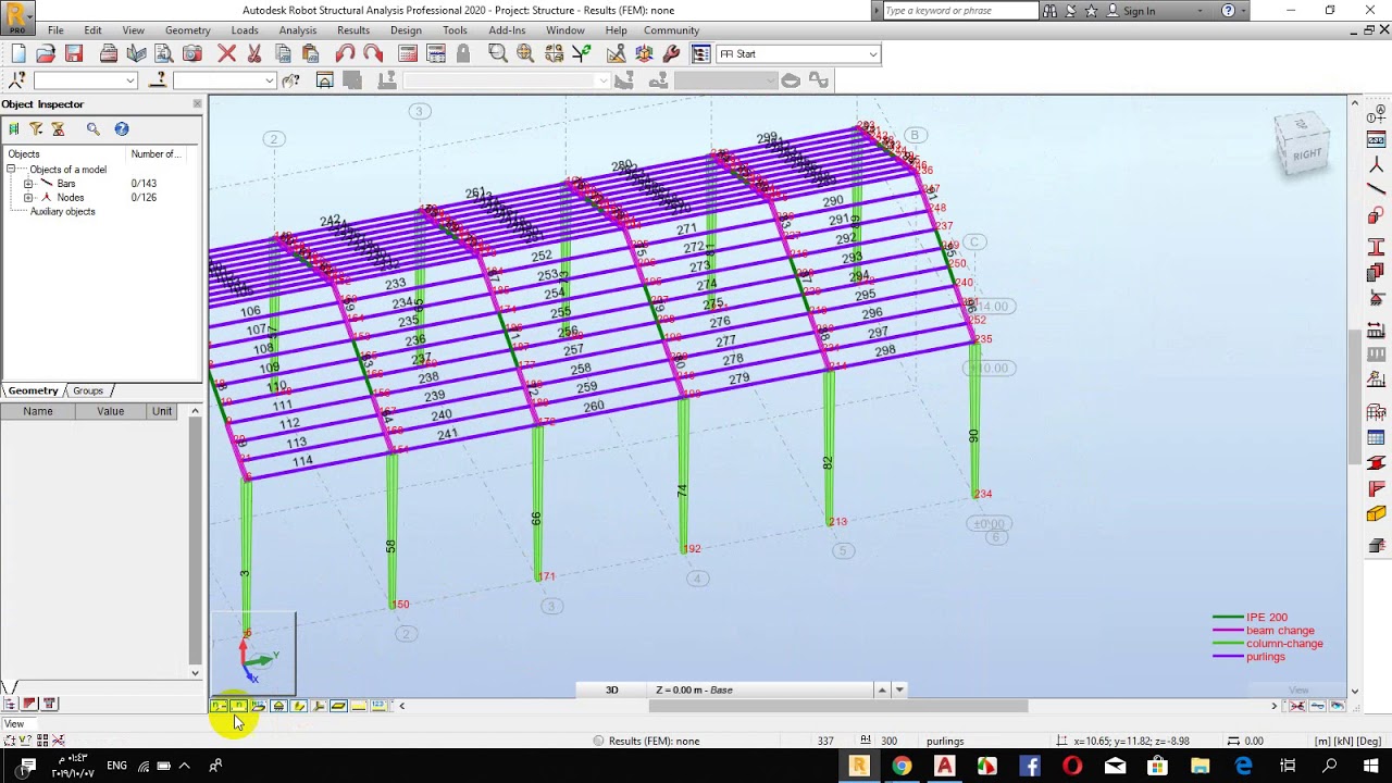 quick glimpse on modeling 3d steel frame and analysing it using robot ...