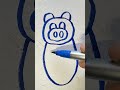 piggy drawing 🤣🤣 #shortfeed