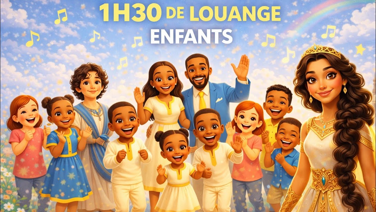 Compilation 1h30 de louange pour enfants – Chants chrétiens