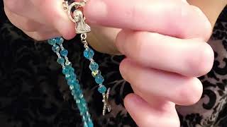 Appreciating Simple Miracles for Relaxation: Blue Rosary Beads and Small Box ASMR screenshot 5