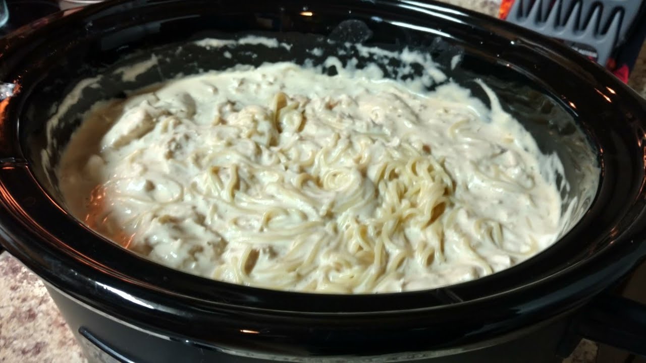 Crock Pot Chicken Alfredo with Video • Bread Booze Bacon