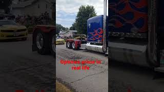 Optimus prime in real life #short #truck #transformers screenshot 2