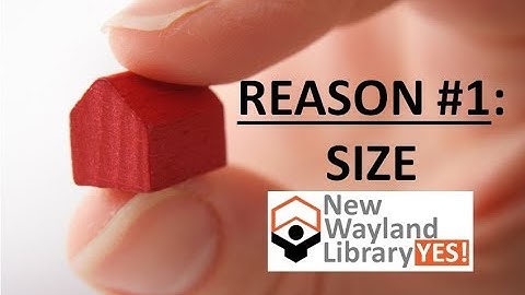 Wayland Needs A New Library - REASON #1: SIZE